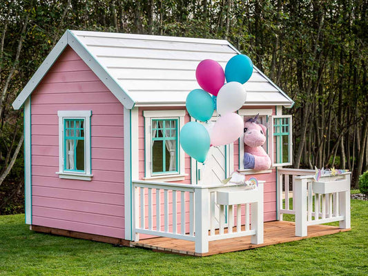 KidsPlayHouses_EU quick assembled pink playhouse Unicorn