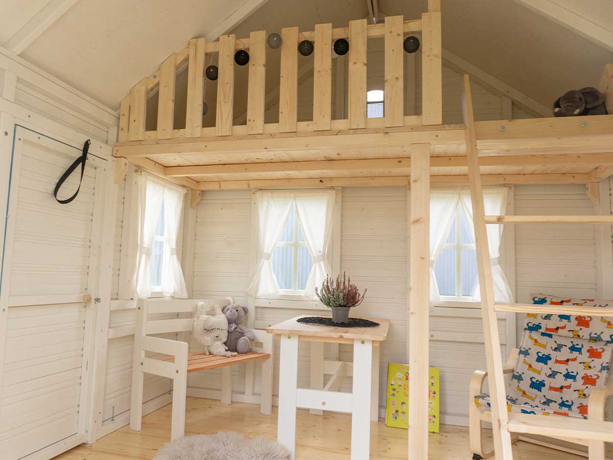 Wooden Playhouse Indoor Loft Playhouse Plans Childrens Playhouse